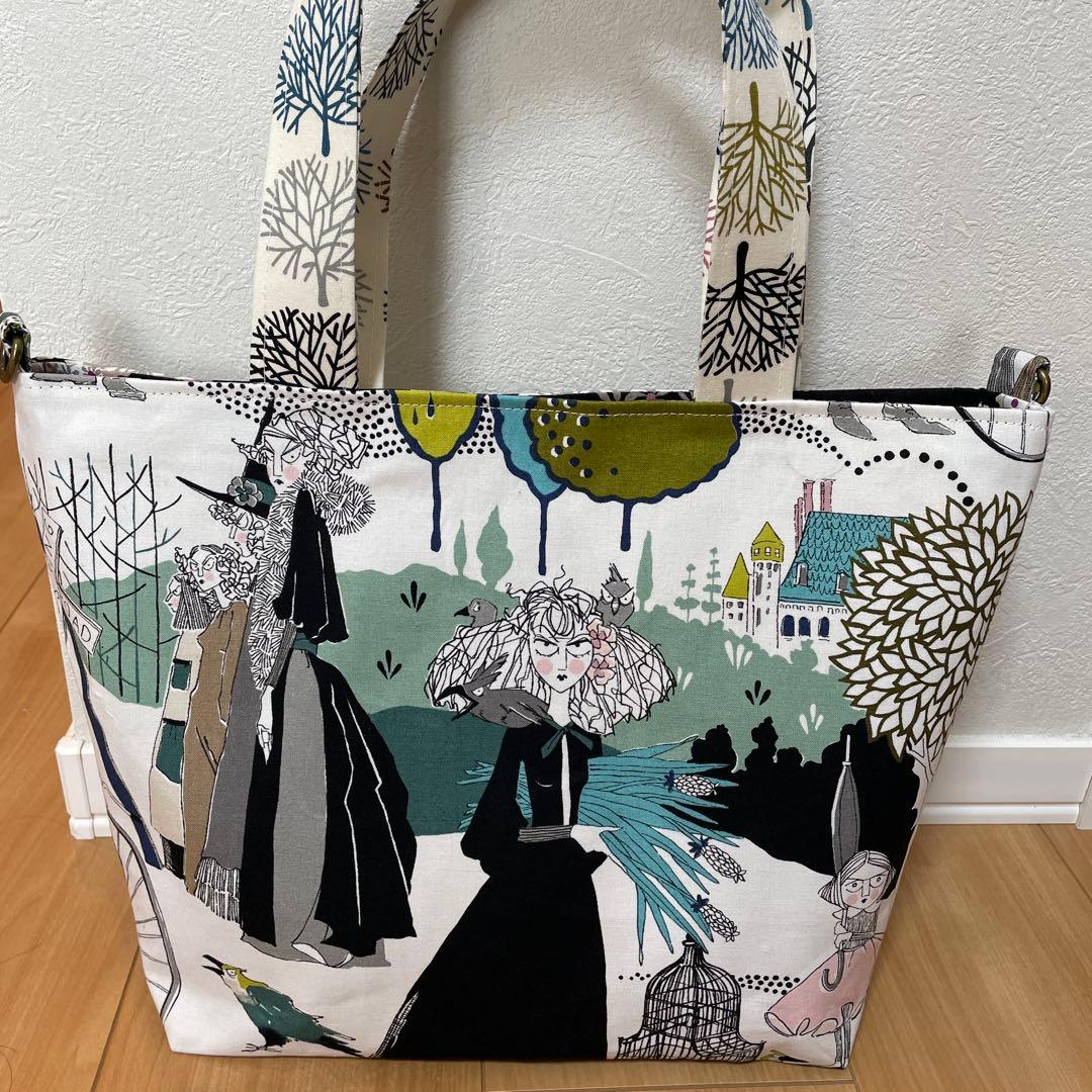 ぽんず☆　長財布　やりくり財布　ハンドメイド　トートバッグ　レア廃盤生地