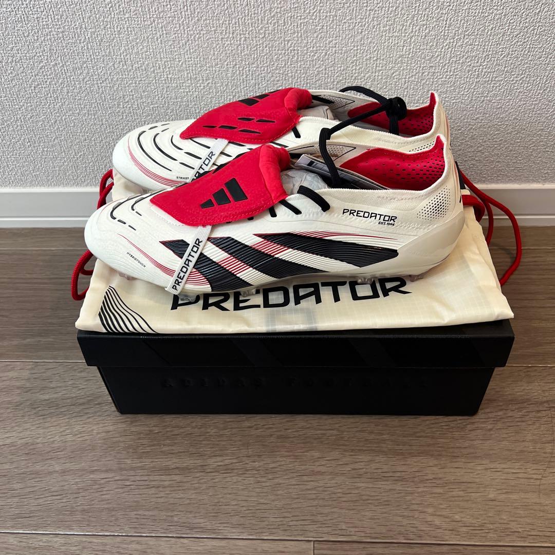 adidas Predator FG サッカーシューズ ホワイトレッドブラック