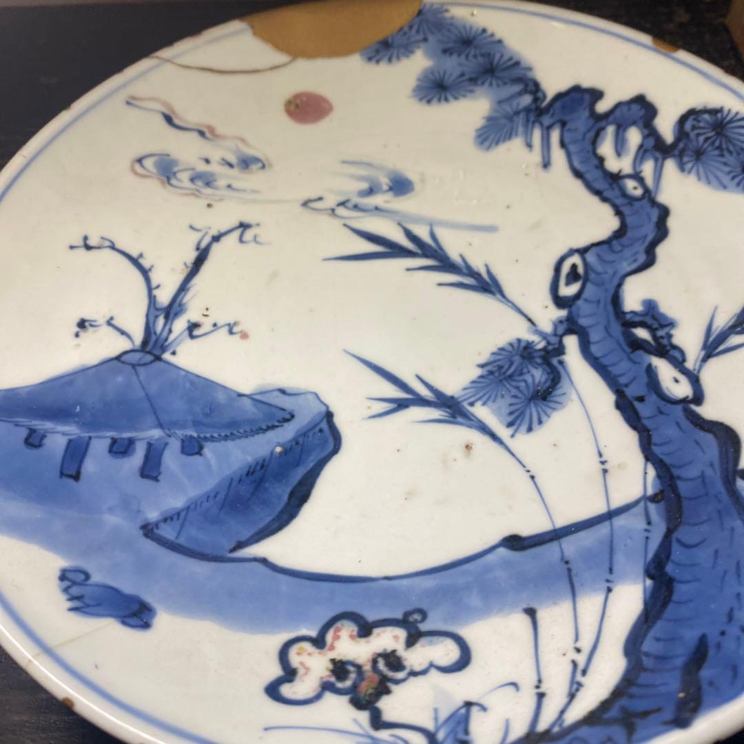 中国染付皿【桐箱付】