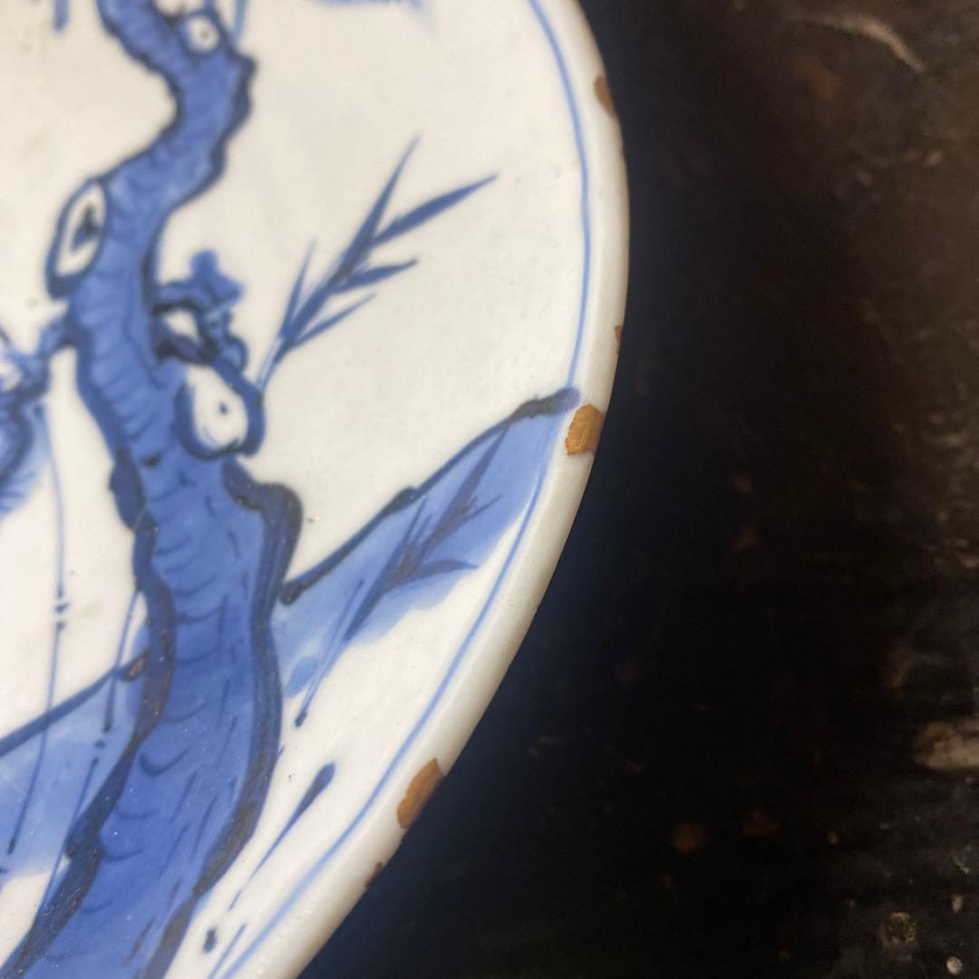 中国染付皿【桐箱付】