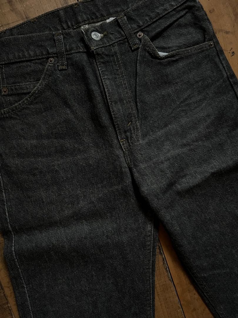 90s levi's 505-0259 先染めブラック　希少鬼ヒゲ　ハチノス