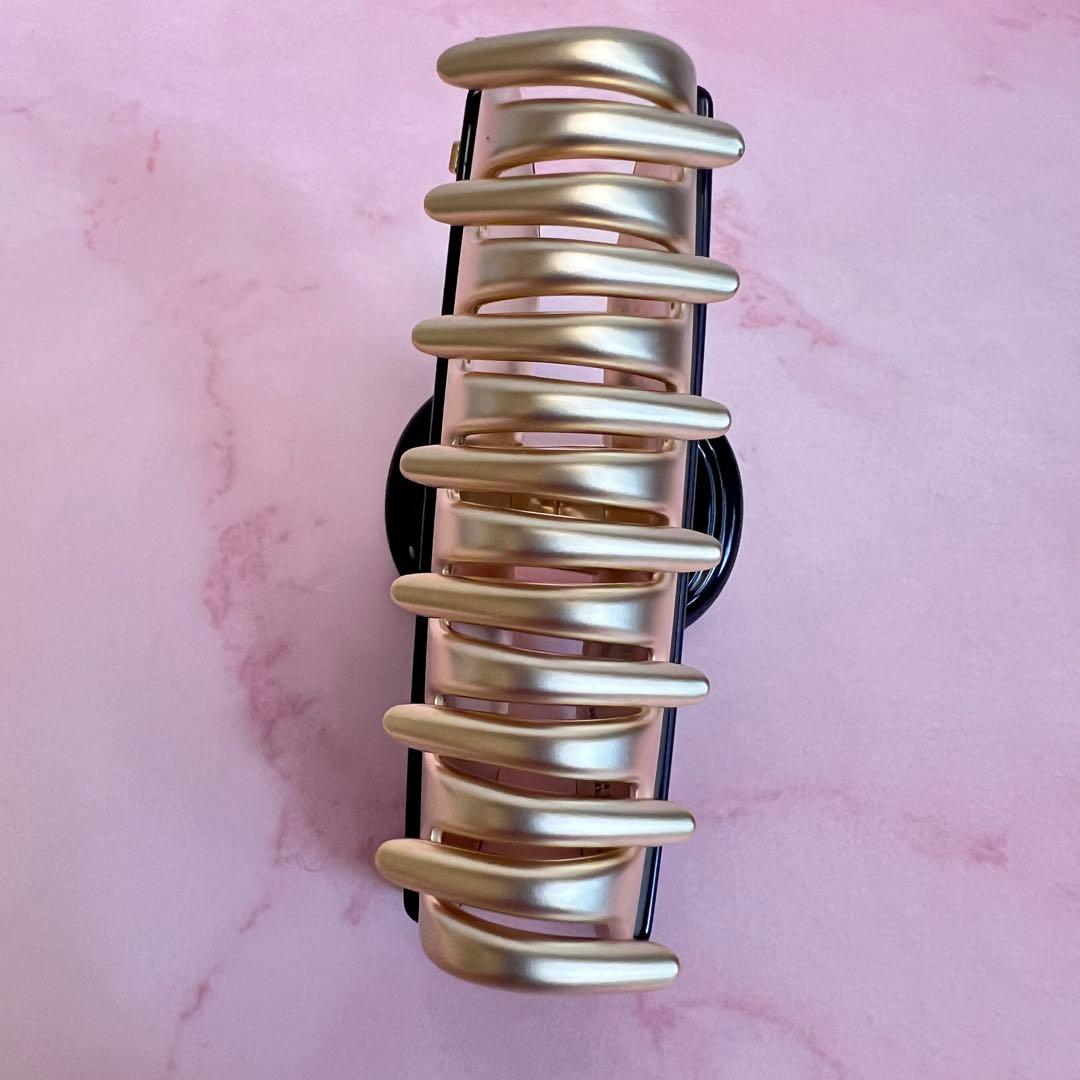 アレキサンドルドゥパリ　ヘアクリップ　スワロフスキー　ブラック　ゴールド　美品