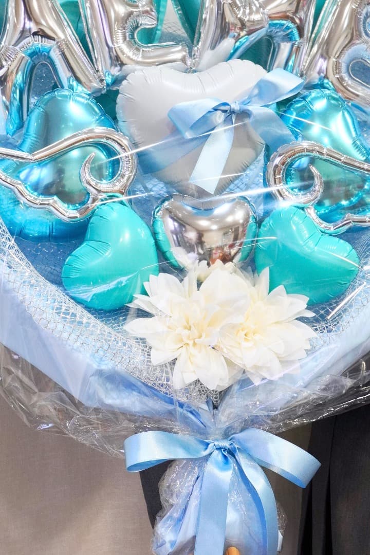 ご購入前に文字をご連絡下さい⭐︎Nameバルーン（水色）BIGサイズ！卒業