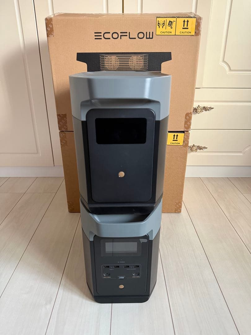 EcoFlow DELTA2 +専用エクストラバッテリー +専用カバー セット