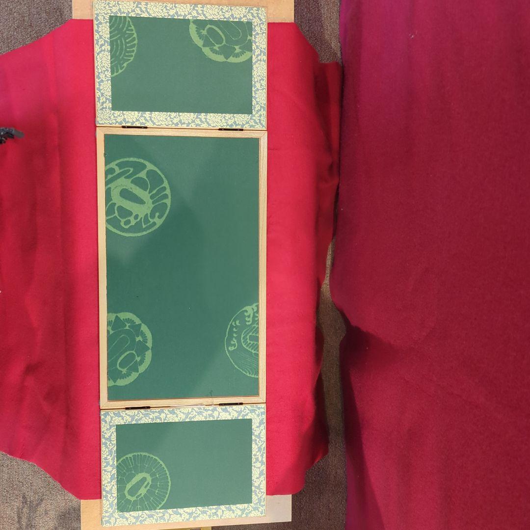 木目込　お雛様 　素飾りコンパクトサイズ毛せん付