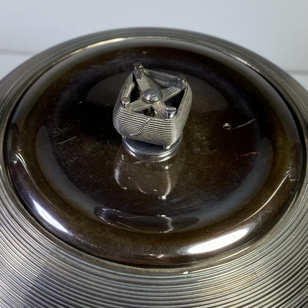 純銀製 ぼうすい 湯沸 糸巻摘 銀瓶 煎茶道具 純銀保証