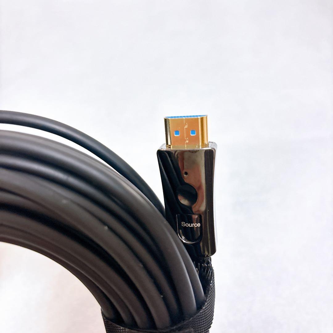 8K HDMI光ファイバーケーブル 15m 8K@60Hz テレビ ゲーム