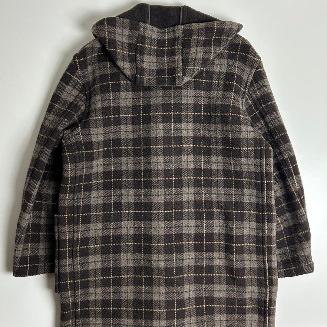 90s【美品】モンゴメリーバイチベット/チェック柄ダッフルコート/英国製/古着