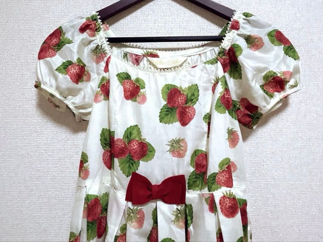 【未使用】ルルゲッタ Sweet Strawberry いちご柄 半袖ワンピース