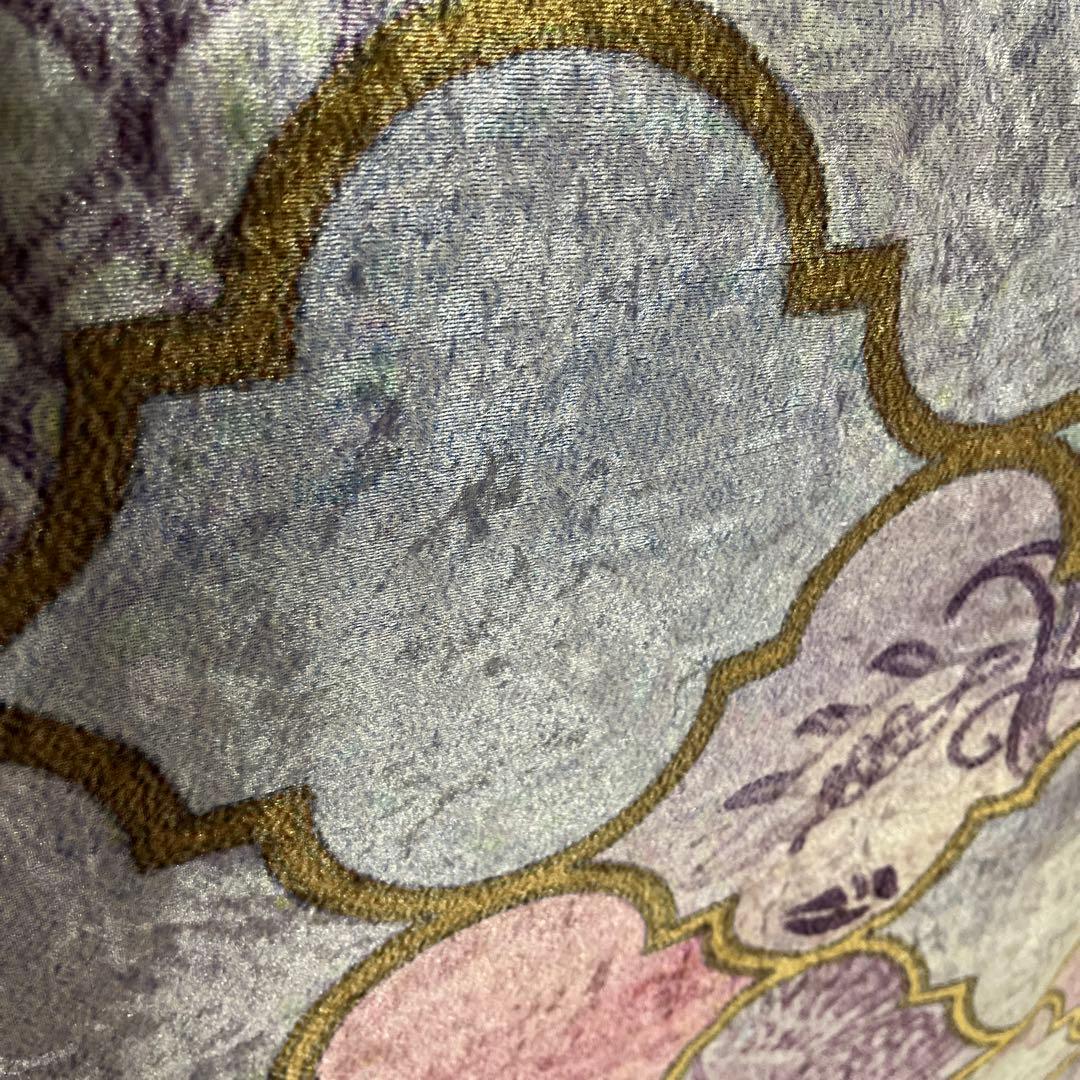 新品　モロッカン柄　アクセントラグ　パープル　140×200