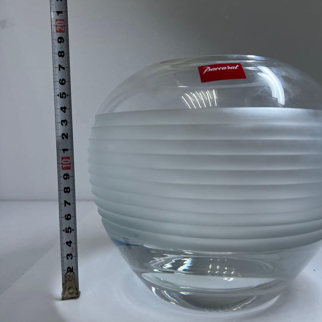 バカラ　大花瓶　共箱　高さ17.5㎝　東な7-1221☆1F