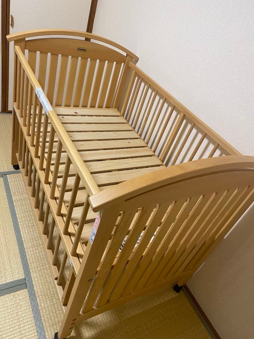 【引き取り限定】　Miki House 木製ベビーベッド