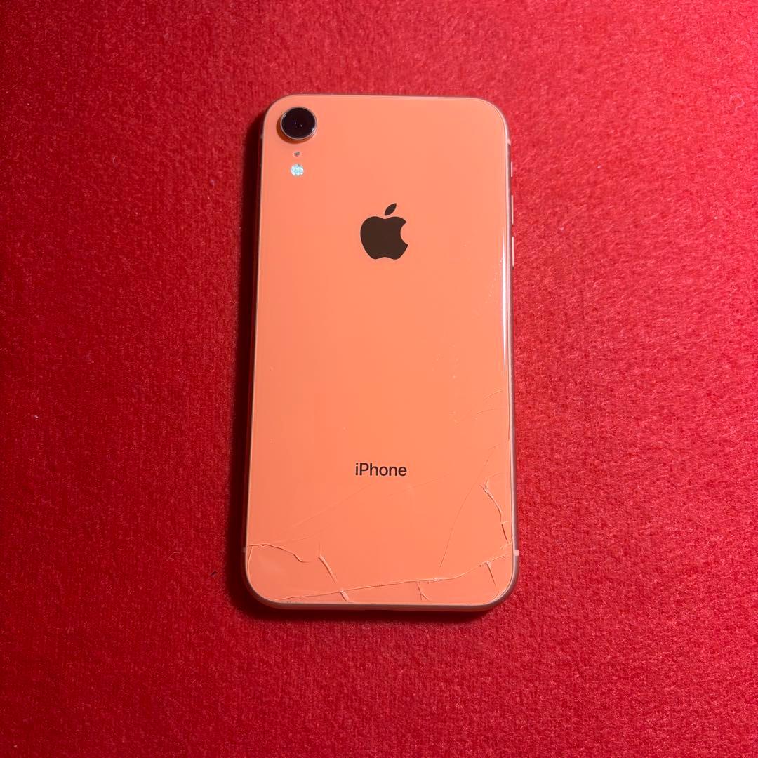 Apple iPhone XR コーラル 本体 イヤフォン付き