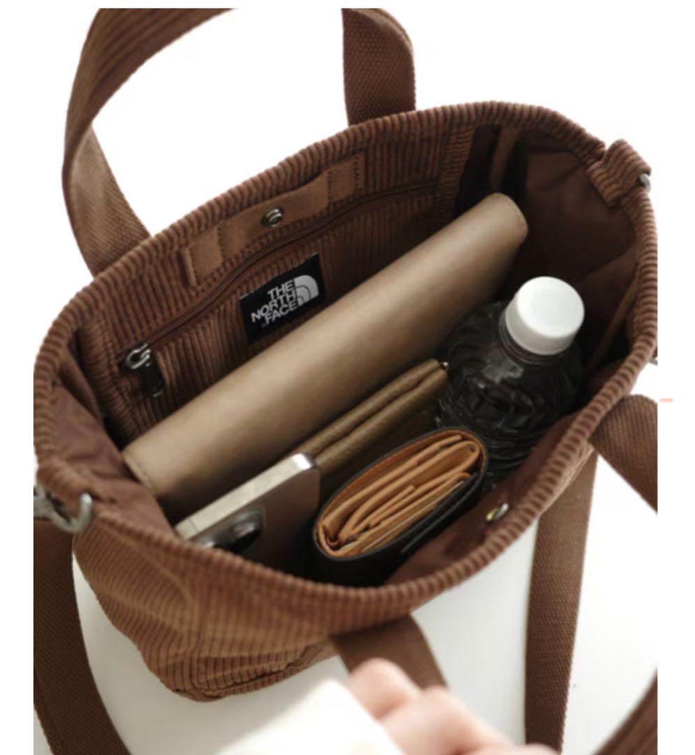 THE NORTH FACE コーデュロイ ショルダーバッグ ブラウン トート