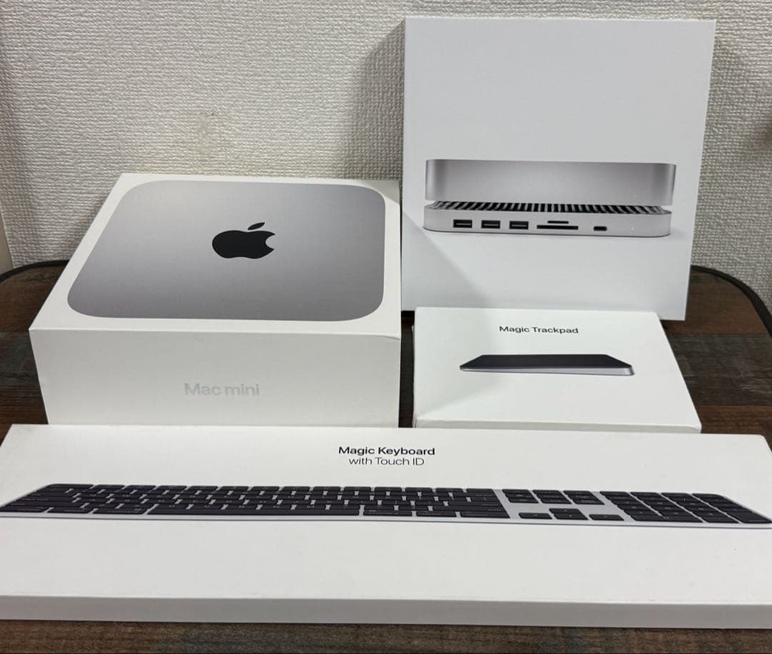 Mac mini M1 本体　純正キーボード　トラックパッド　マウス　フルセット