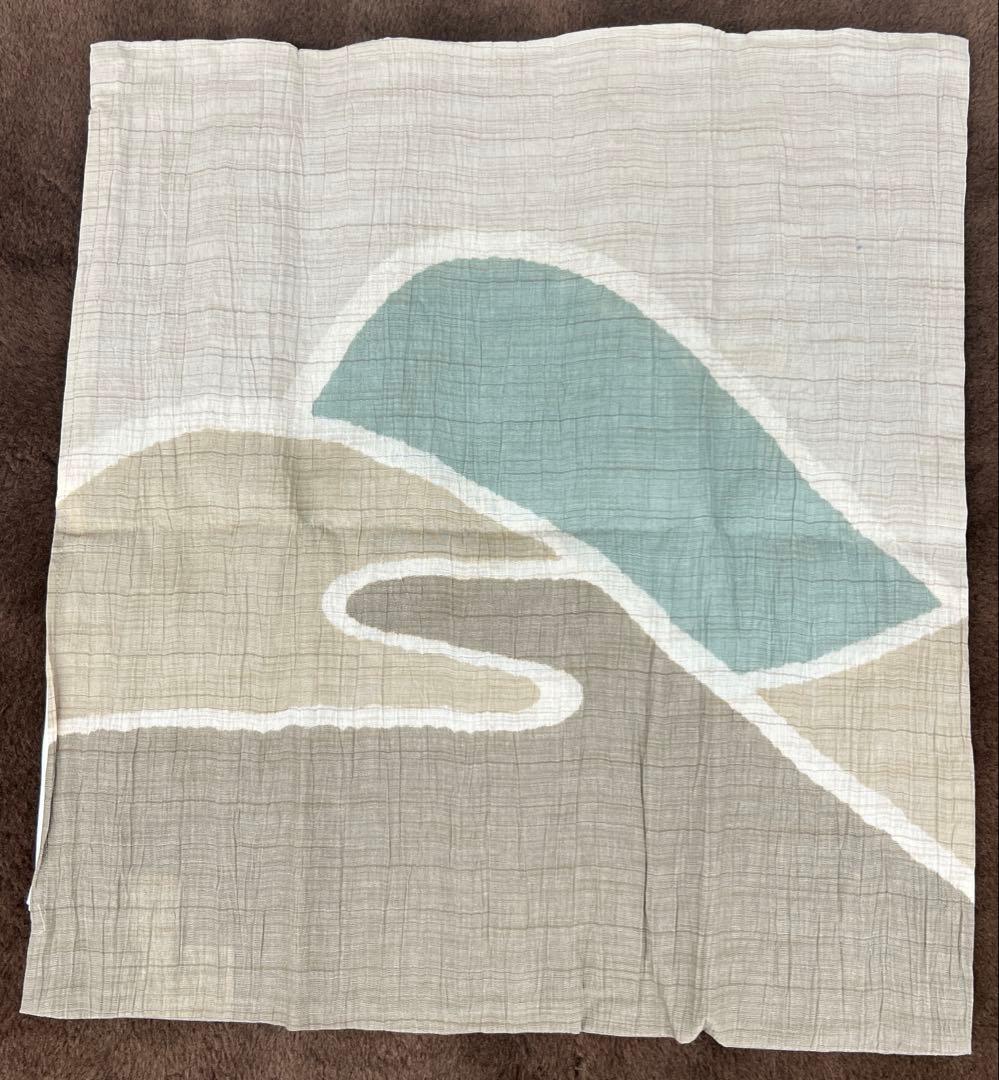 西川　近江ちぢみ　麻混　座布団カバー　5枚セット　日本製　55×59