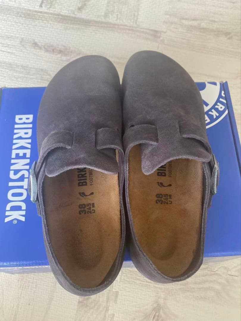 BIRKENSTOCK グレー サボサンダル 38
