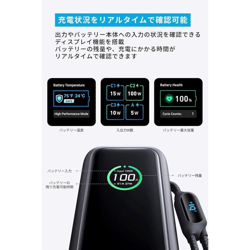 Anker Power Bank（25000mAh／165W）