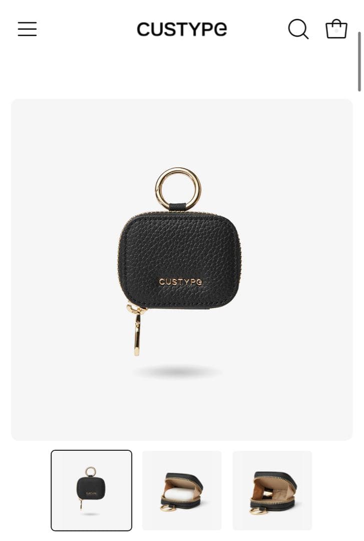 【最終価格】CUSTYPE iPhone16Proカバー ハート型ポーチ