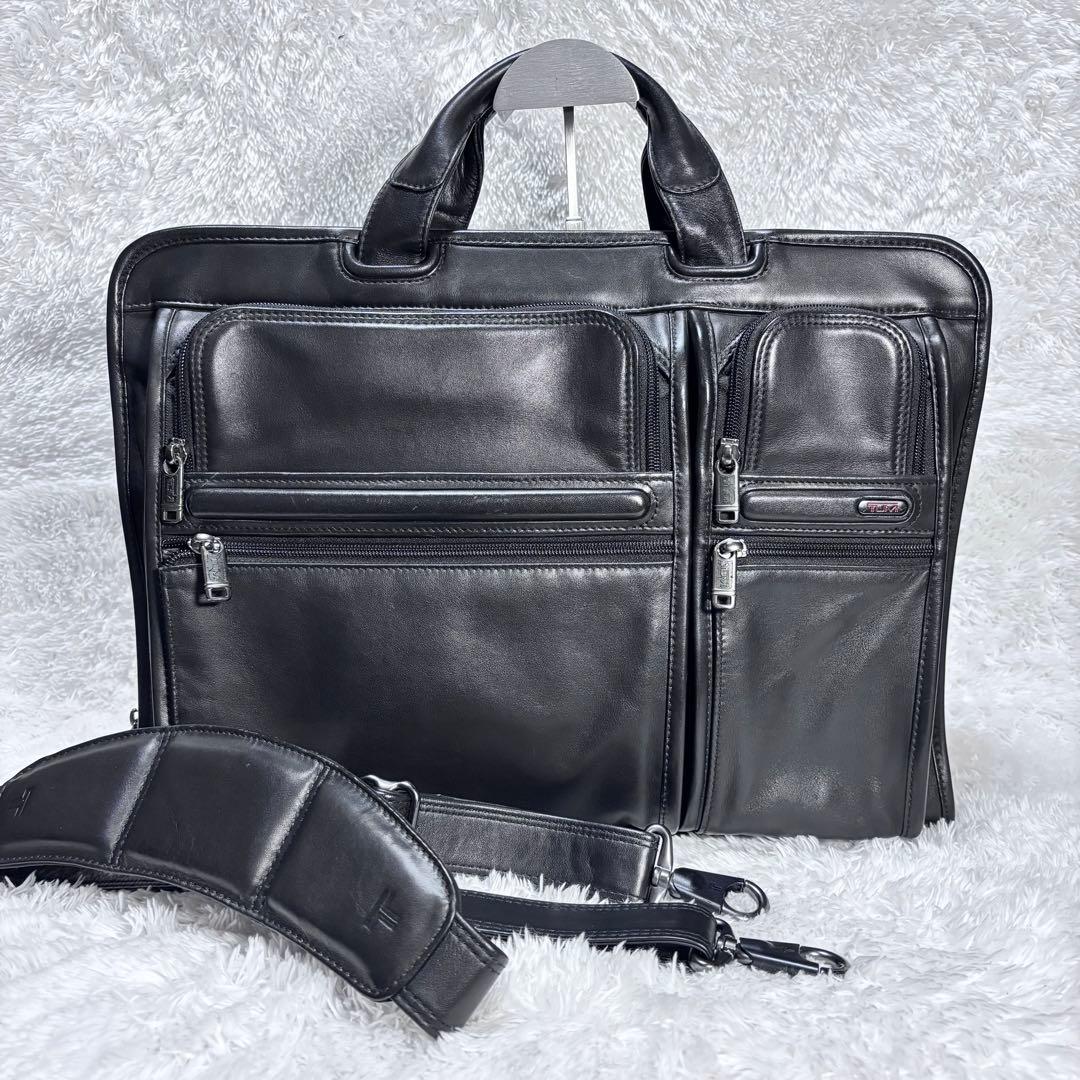TUMI トゥミ 本革 高級 レザー 2WAY ビジネスバッグ 極美品