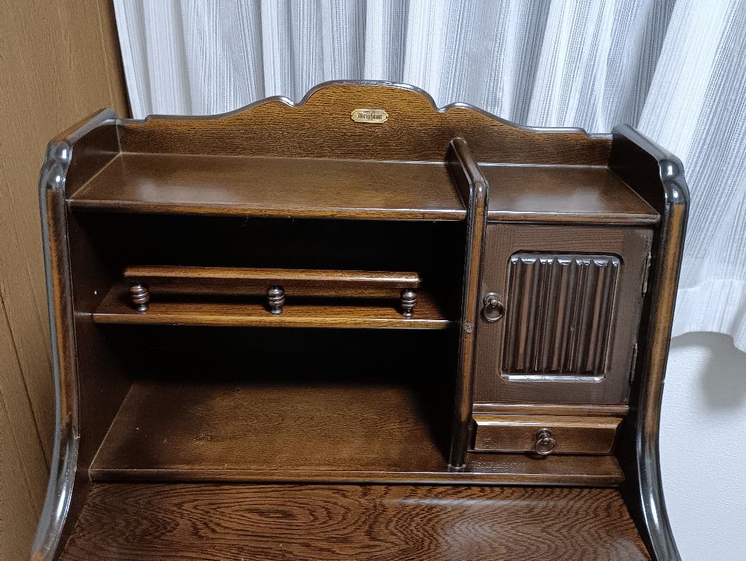 最終　ブライトン　デスクミラードレッサーアクセサリー収納　ライティングビューロー