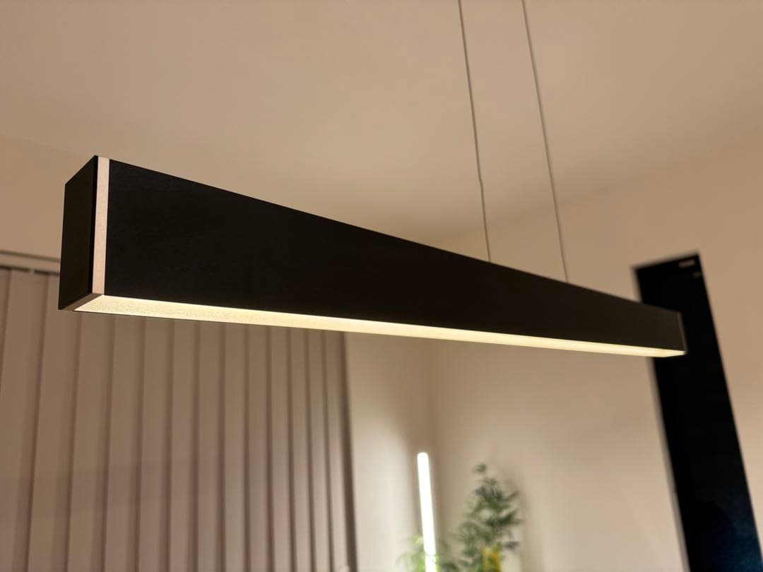 Bridge90 LED-pendant ブラック + シャンパンゴールド