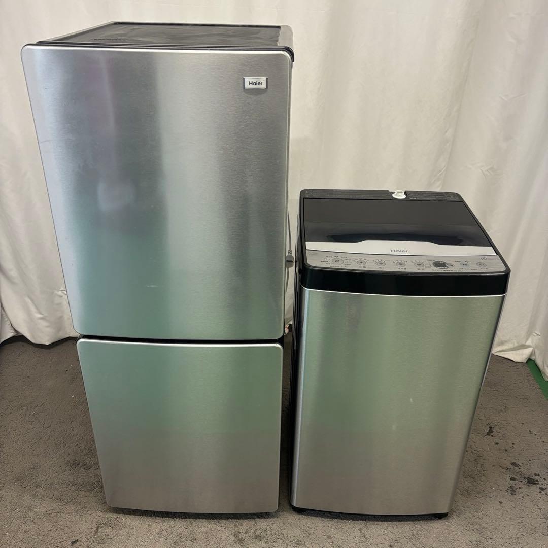 91❤️冷蔵庫　洗濯機　Haier　25年　一人暮らし　家電セット　中古　設置無料