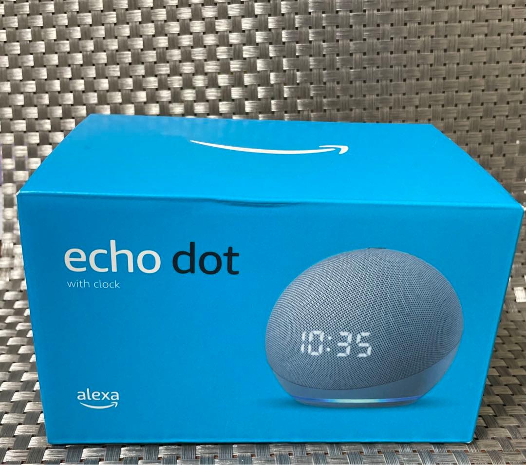 ほぼ未使用★極美品★Echo Dot with Clock 第4世代 時計付き