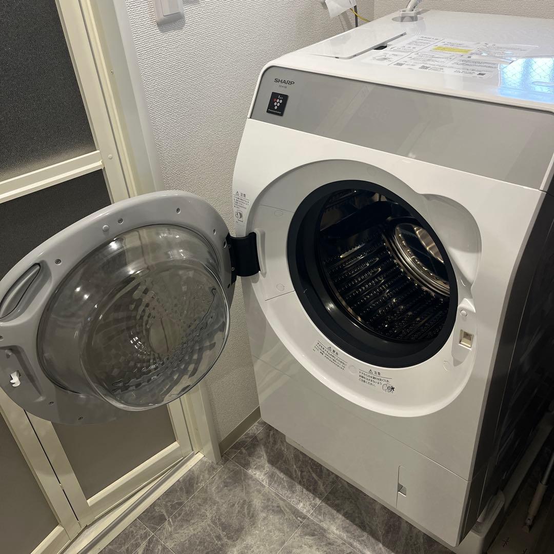 SHARP ドラム式洗濯機 ES-K10B-WL 本体
