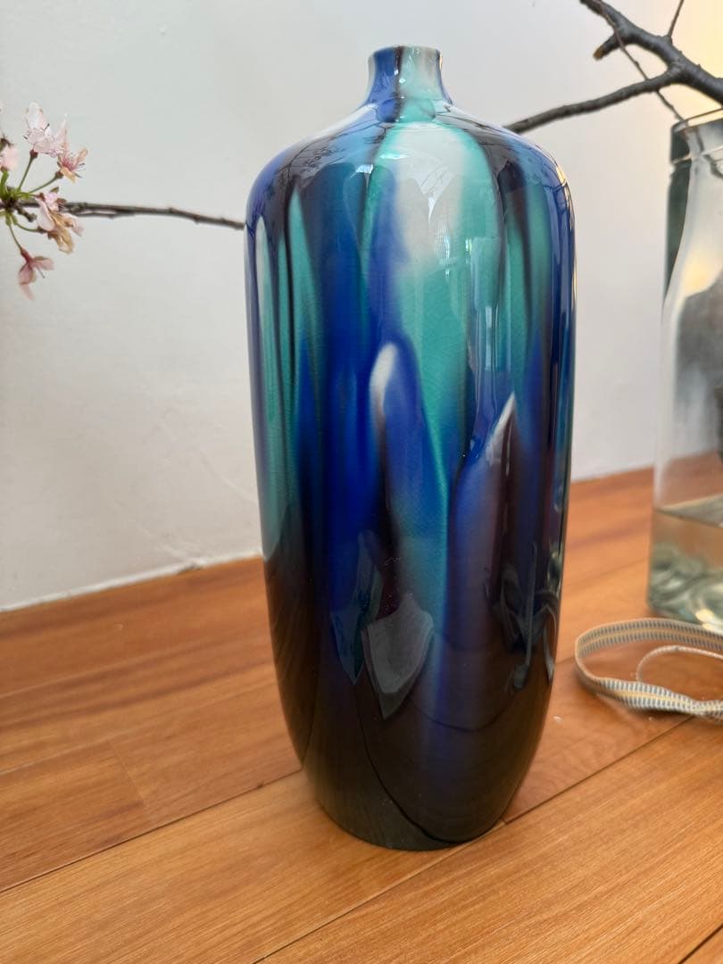 九谷焼 人間国宝 徳田八十吉 燿彩壺30センチ