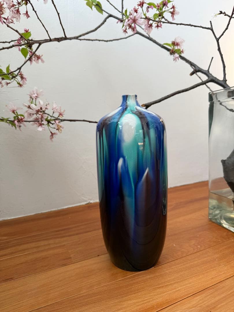 九谷焼 人間国宝 徳田八十吉 燿彩壺30センチ