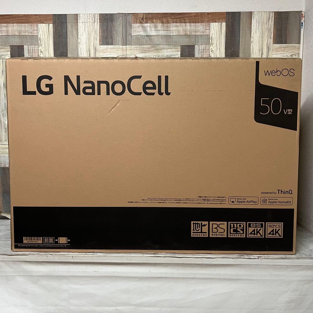 全国送料込❣️新品保管品。次世代LG50型4Kチューナ内蔵NanoCell TV