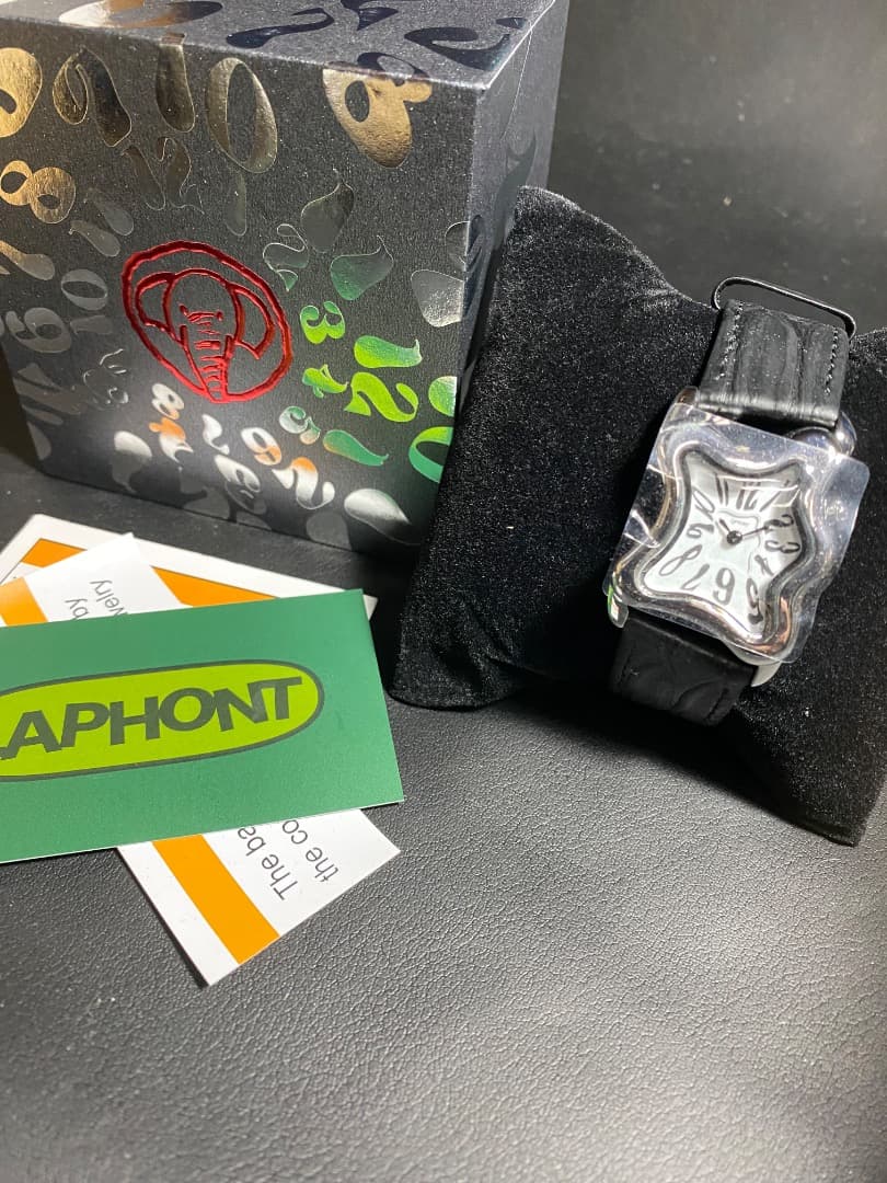 A-47/ 新品未使用 laphont SQUARE MELTING WATCH