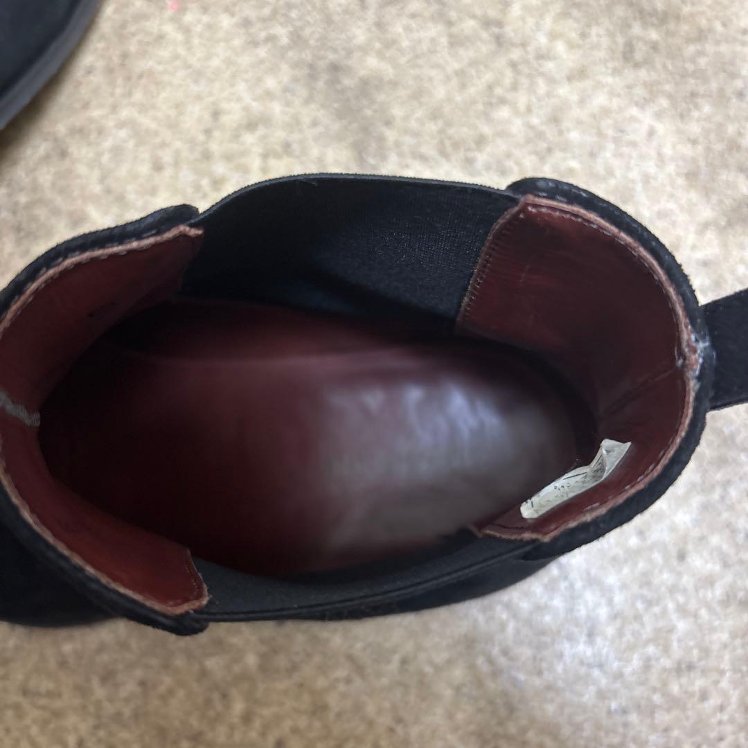 ひ*で様 マグナーニ　40 メンズ　黒 スエード サイドゴアブーツ