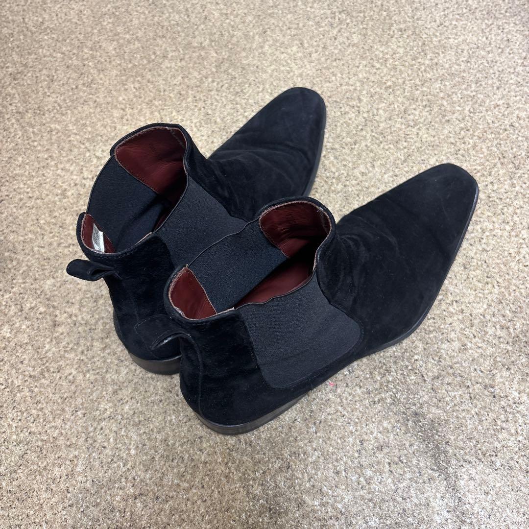 ひ*で様 マグナーニ　40 メンズ　黒 スエード サイドゴアブーツ