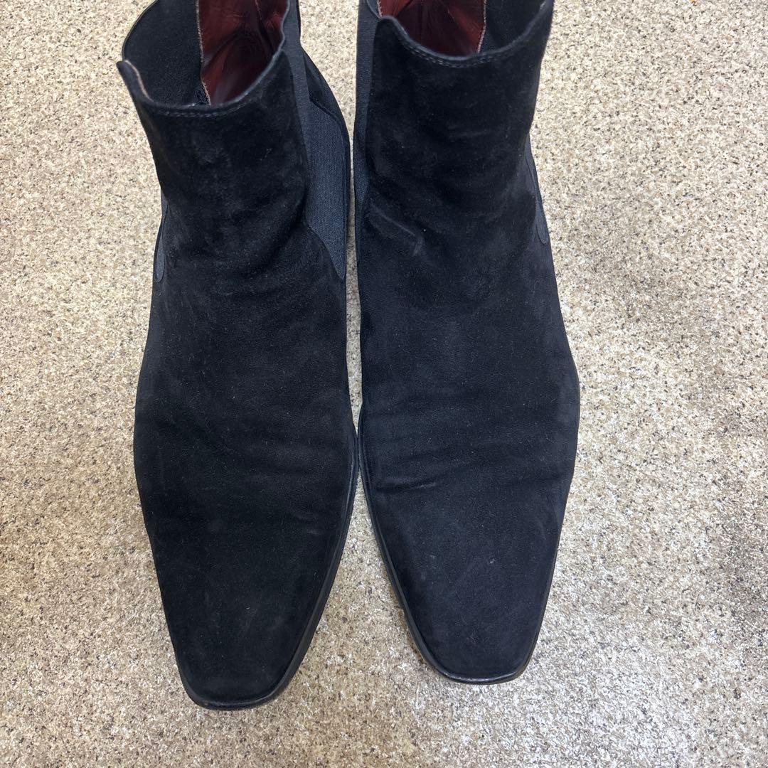 ひ*で様 マグナーニ　40 メンズ　黒 スエード サイドゴアブーツ