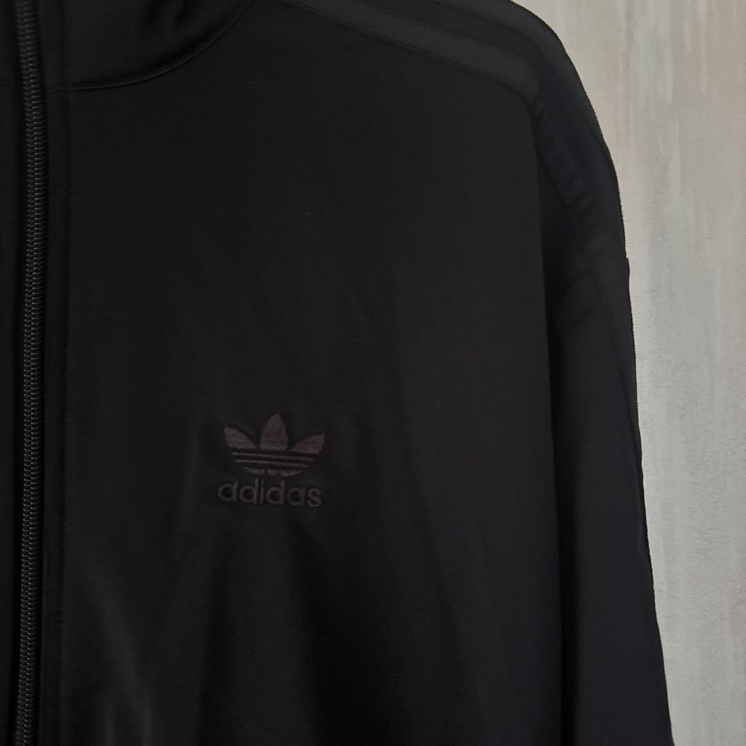 adidas ブラック ジャージ ジャケット S