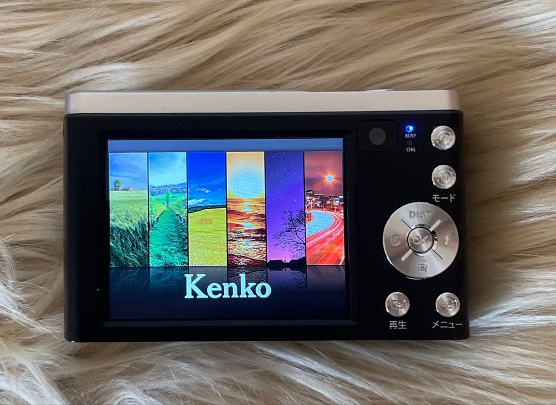 【美品】Kenko KC-ZM08 コンパクトデジタルカメラ 外箱・説明書付き