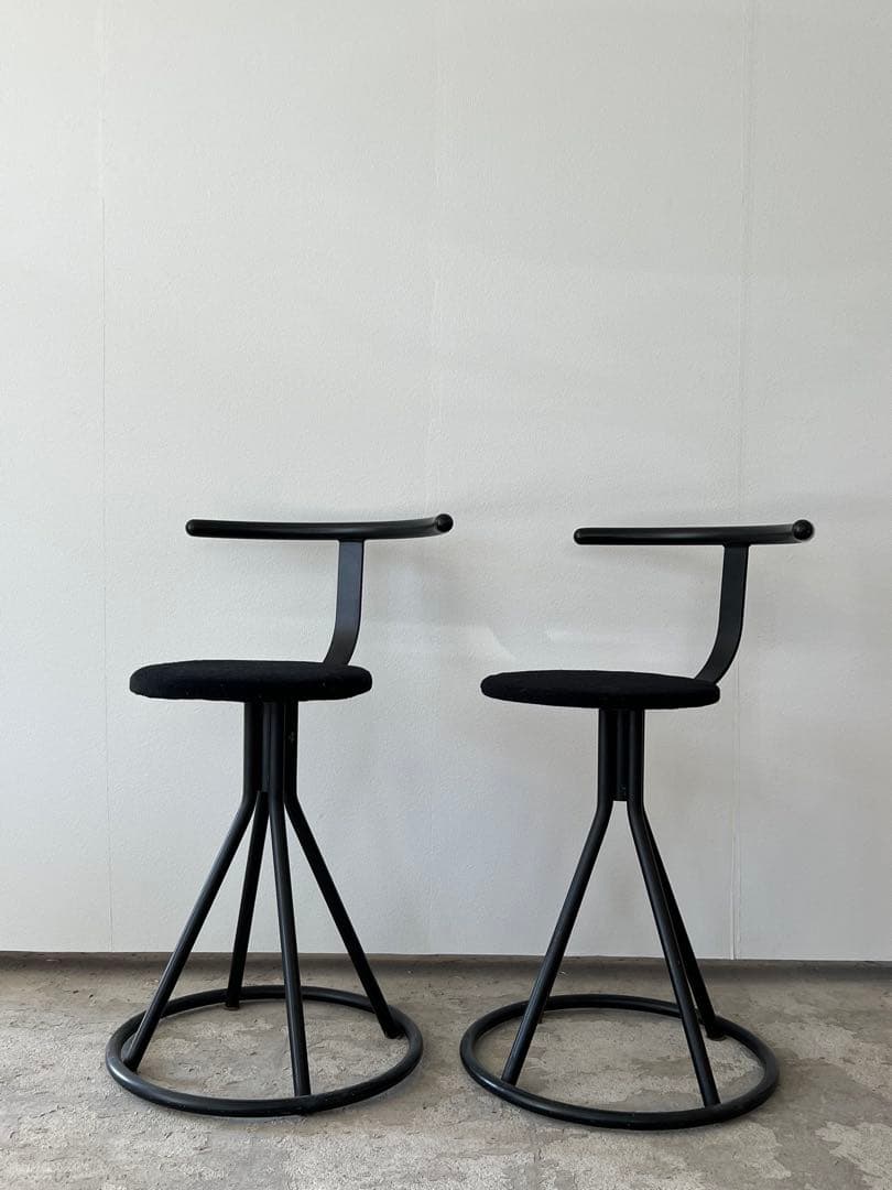 80年代 ポストモダン ヴィンテージ チェアー ／ カウンター回転椅子 店舗什器