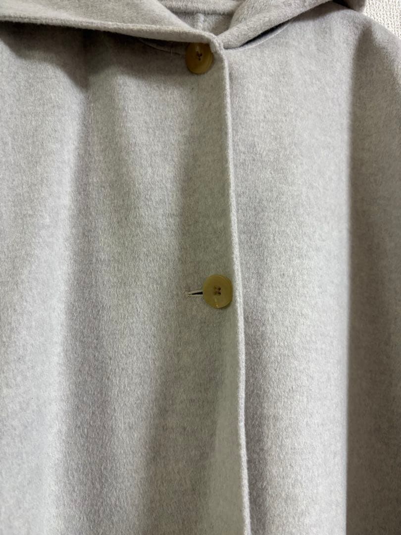 スピックアンドスパン　スーパー160'sテントラインコート　ノーカラー　M