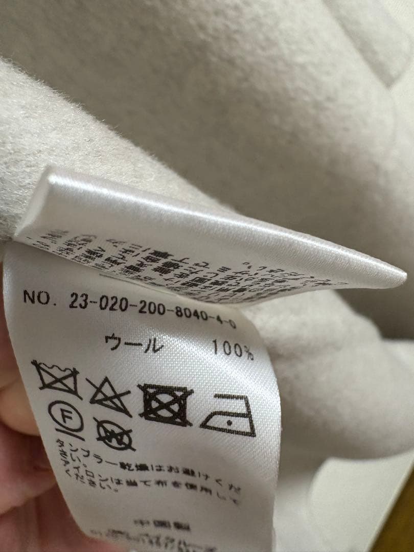 スピックアンドスパン　スーパー160'sテントラインコート　ノーカラー　M