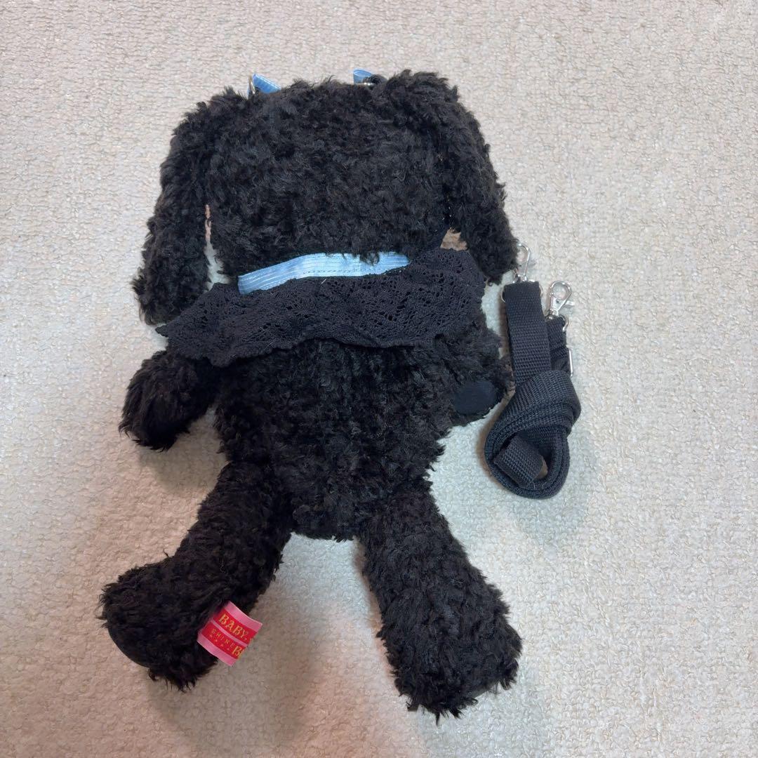 うさくみゃちゃんポシェット　黒サックス