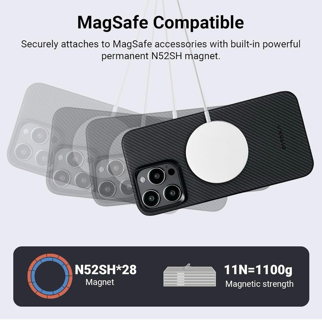 新品未使用　ピタカ　iPhone15ProMax用 MagSafe対応ケース