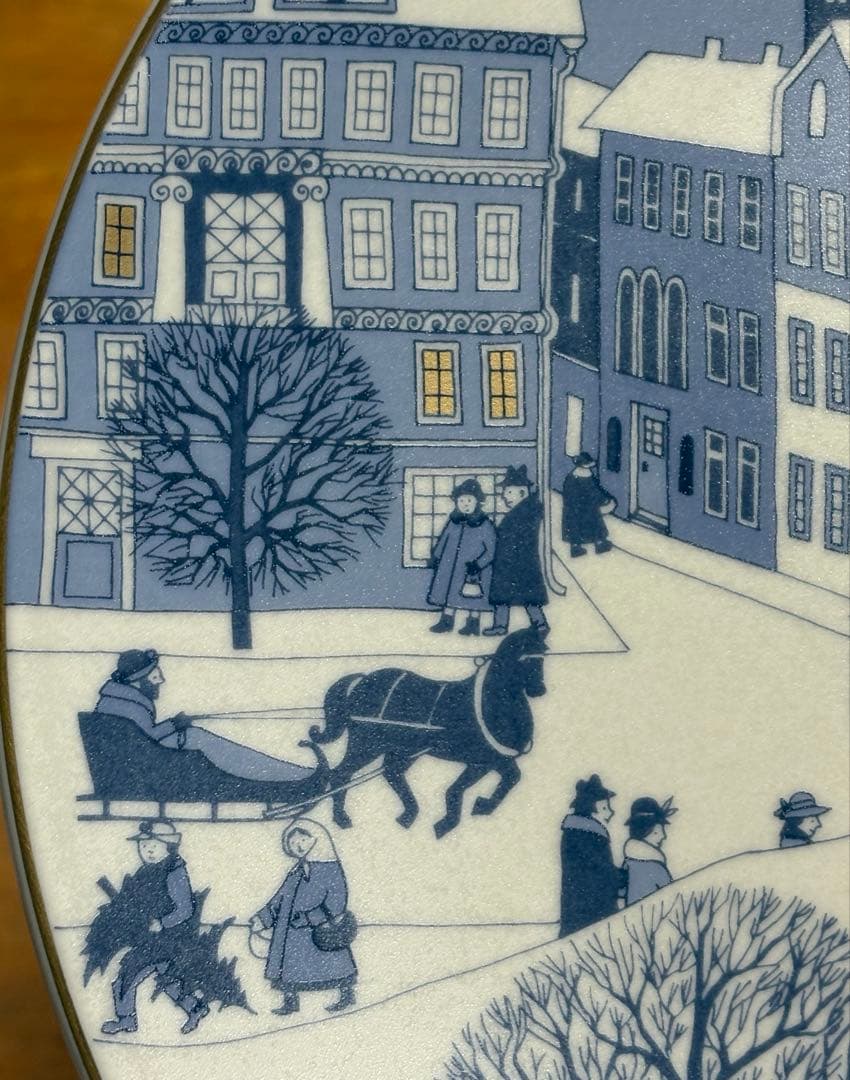 ARABIA ウオシッキネン 1985年クリスマスプレート(イヤープレート)