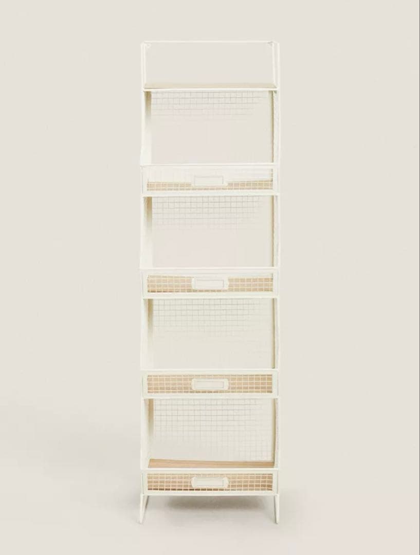 ZARA  ５段 ラック　定価２万円 収納 ストレージラック　棚板付き