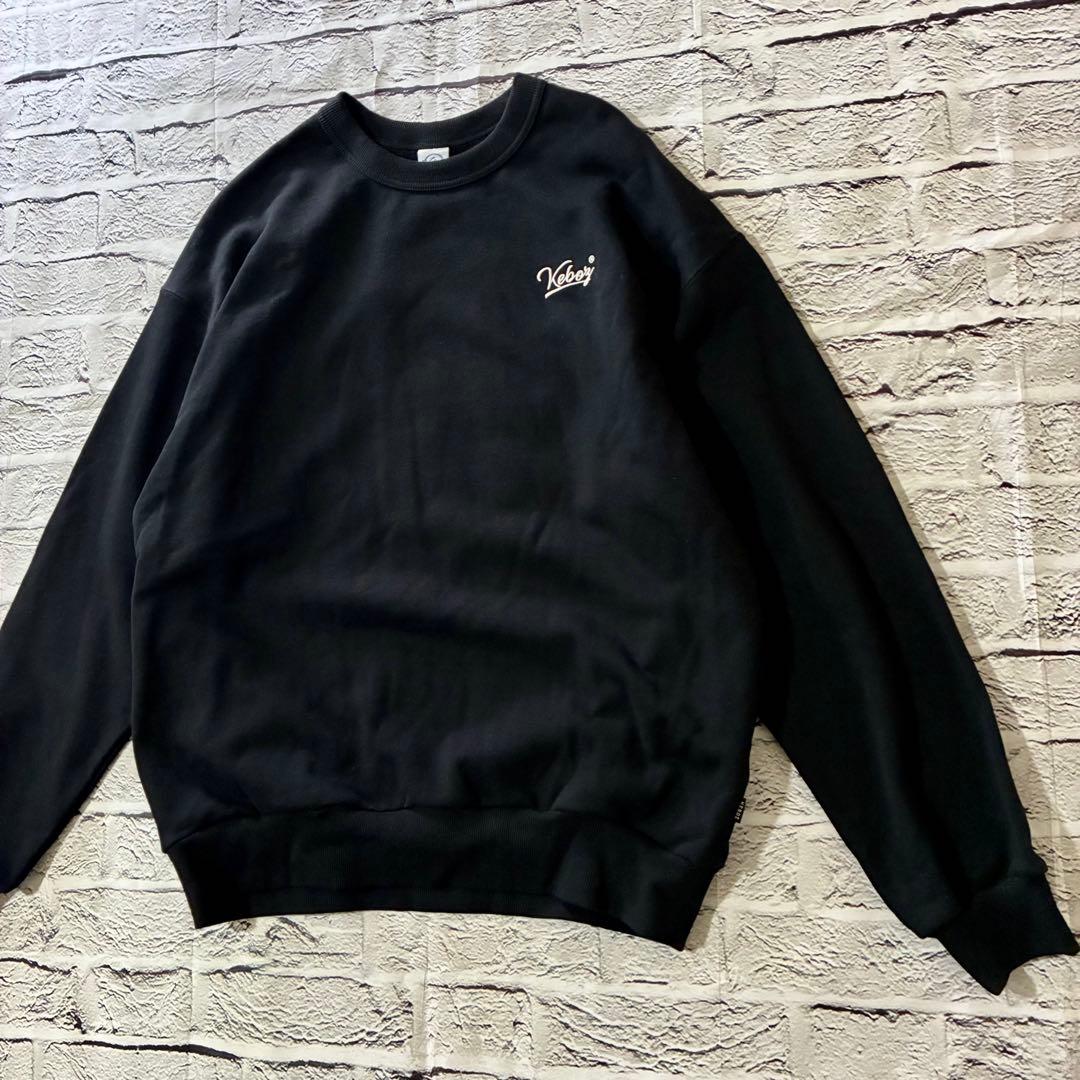 【未使用級美品】Keboz BB SWEAT CREWNECK L ブラック