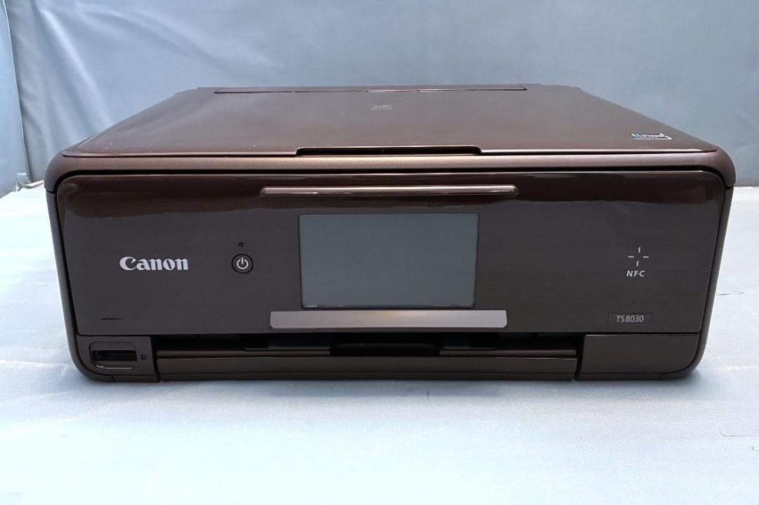 【動作OK】印刷枚数少！！　Canon　キャノン　プリンタ　TS8030　茶