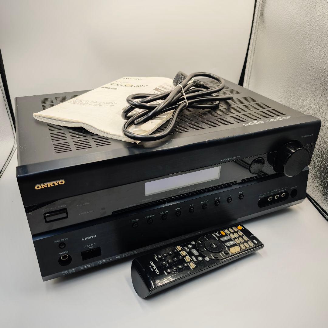 ONKYO TX-SA607 AVアンプ リモコン付き