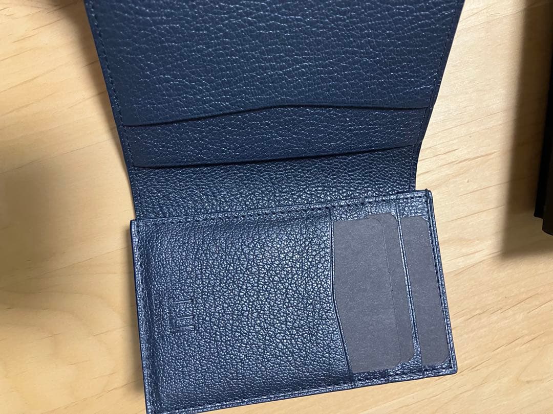 【ゆっくり発送】dunhill ネイビー レザー 名刺入れ未使用品