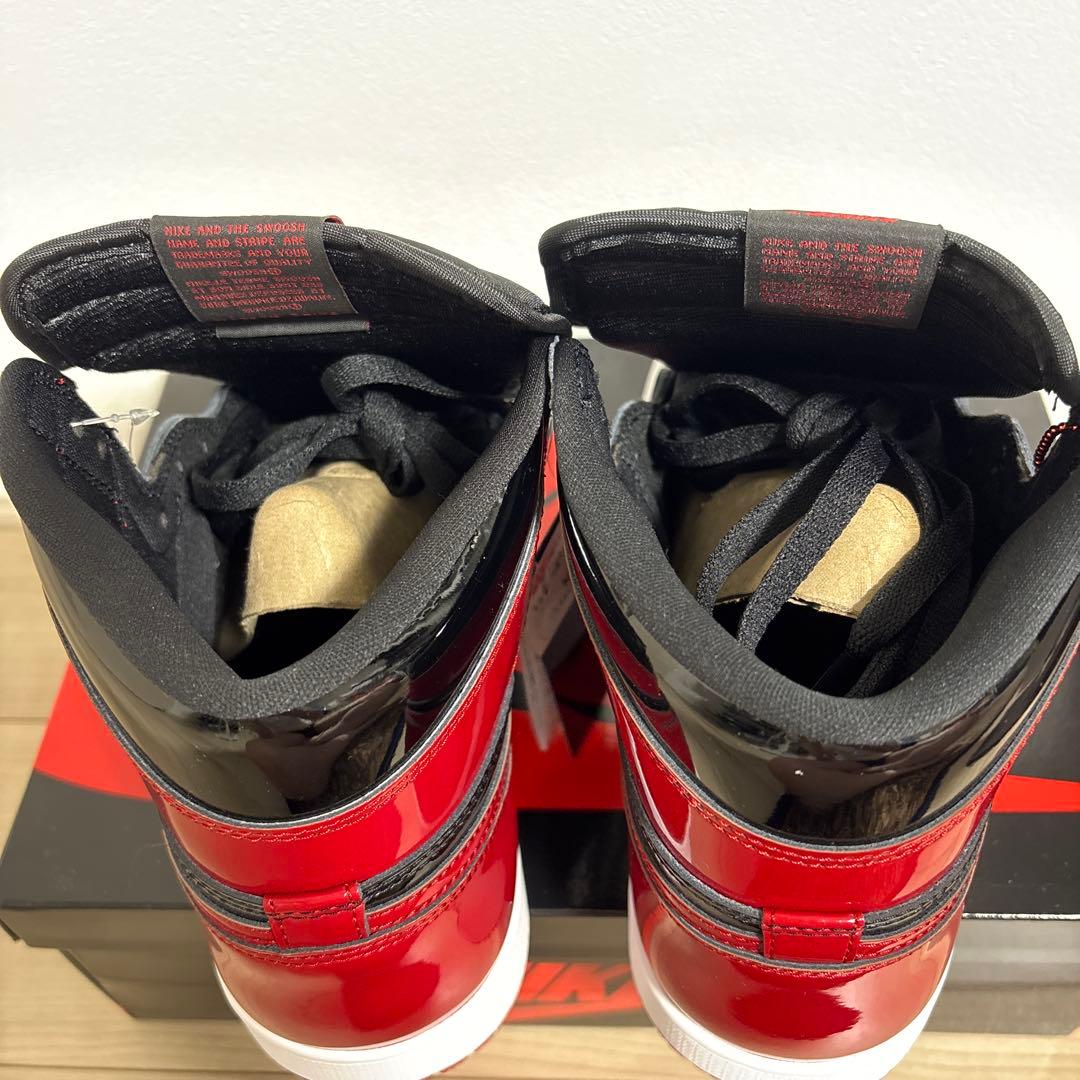 Nike Air Jordan 1 High OG Patent Bred 新品